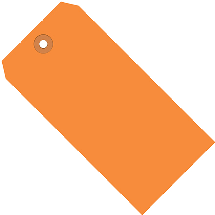 3 <span class='fraction'>1/4</span> x 1 <span class='fraction'>5/8</span>" Orange 13 Pt. Shipping Tags