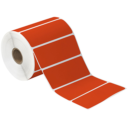 4 x 1 <span class='fraction'>1/2</span>" Red Desktop Direct Thermal Label